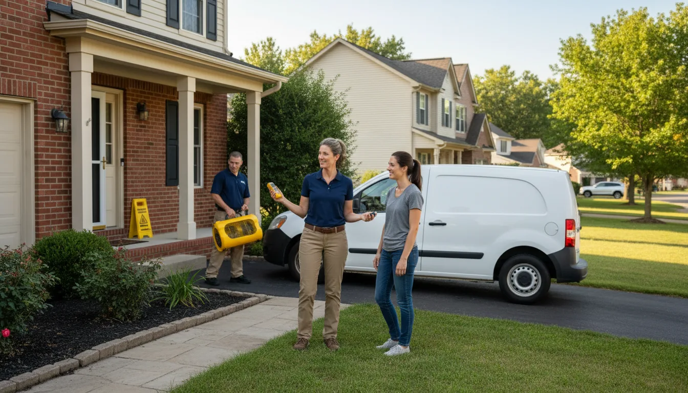 Residential water damage restoration in Aurora, SD
